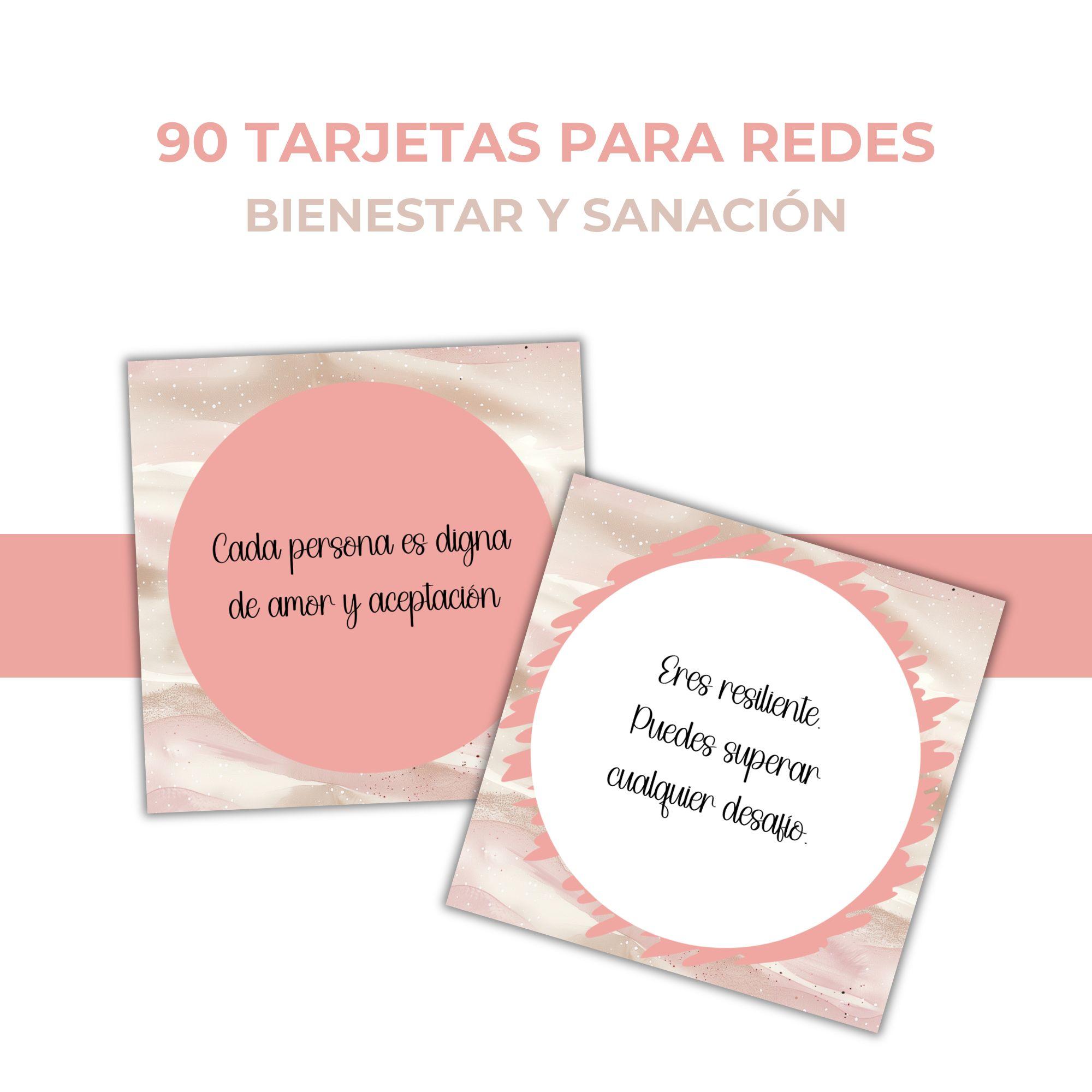 Tarjetas para Redes Sociales - Frases de Bienestar y Sanación - Imagen 5