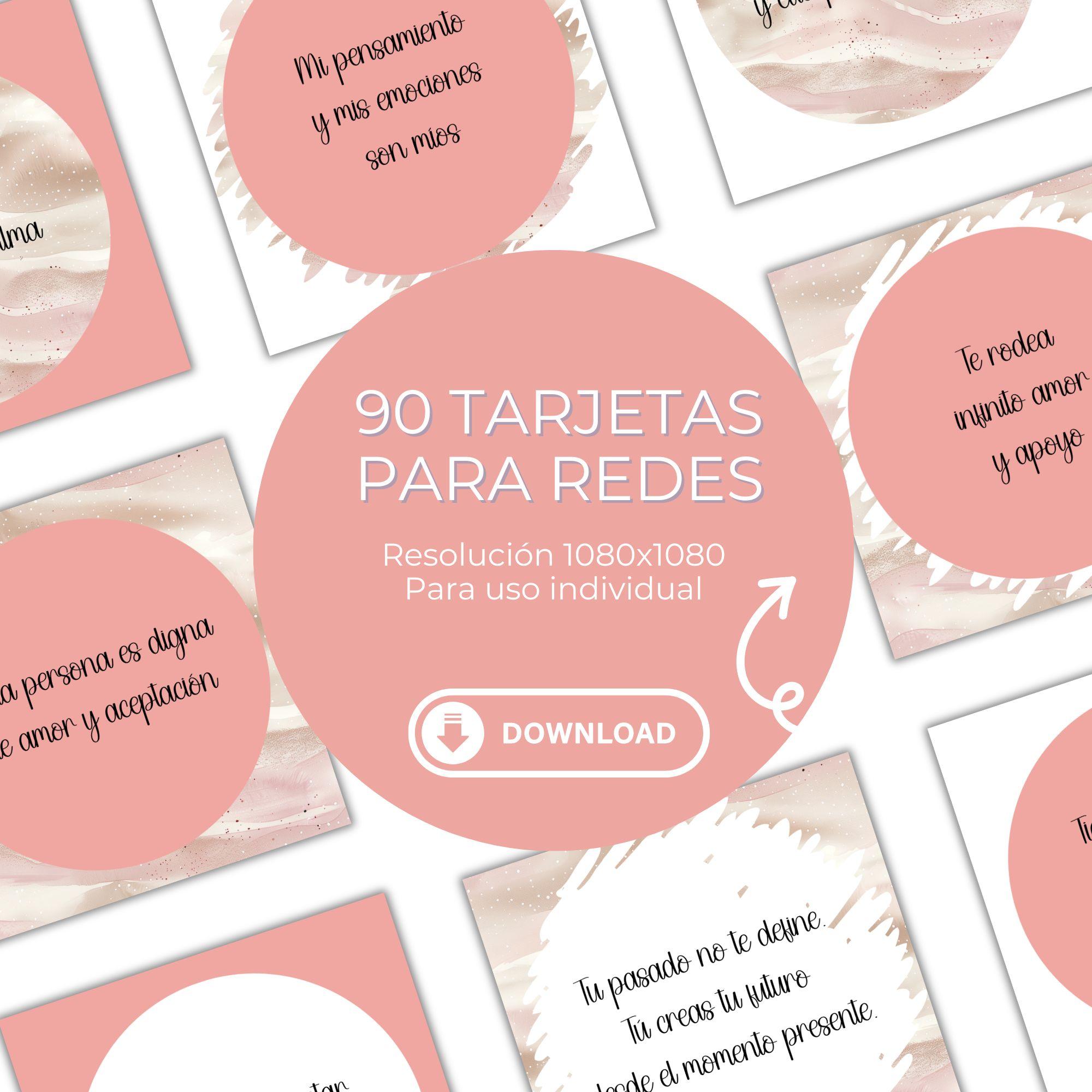 Tarjetas para Redes Sociales - Frases de Bienestar y Sanación
